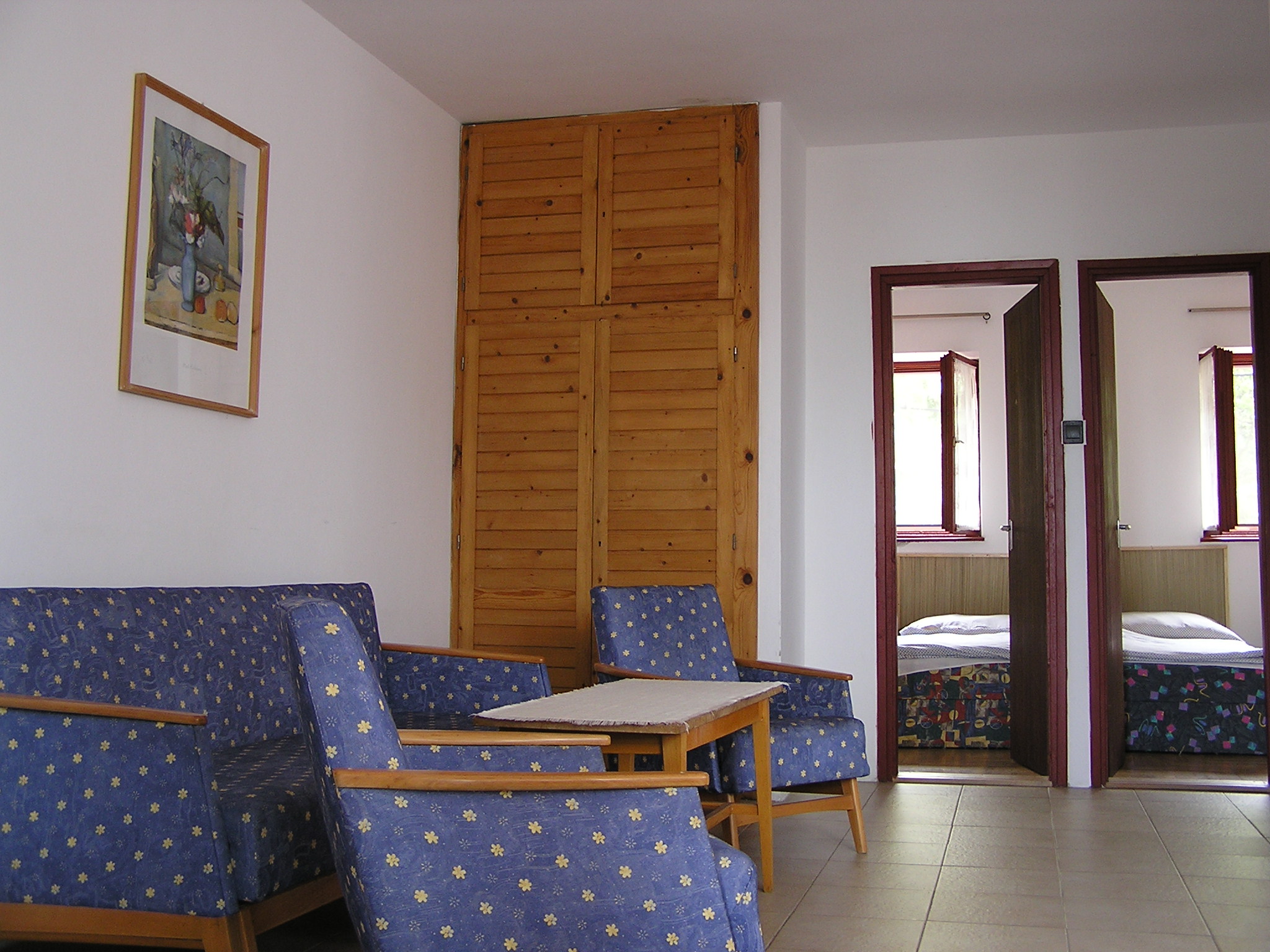 Az apartman nappalija