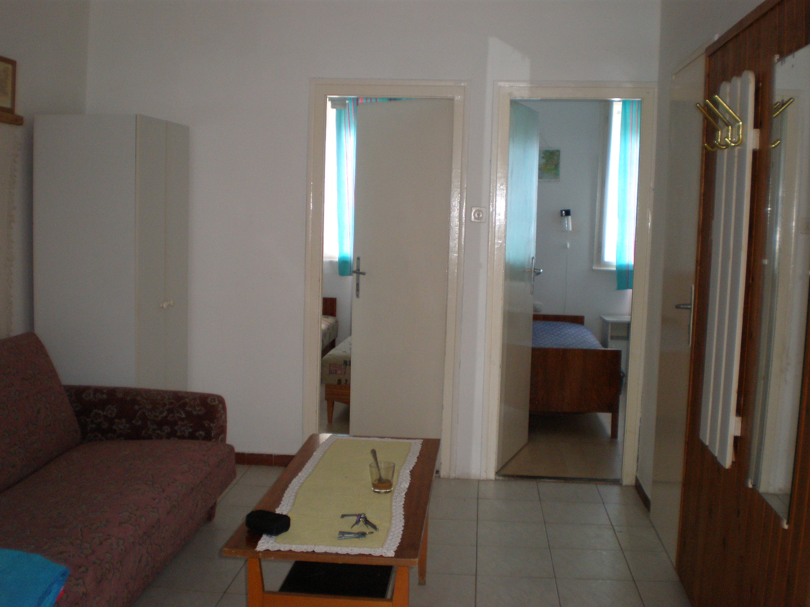 A földszinti apartman nappalija